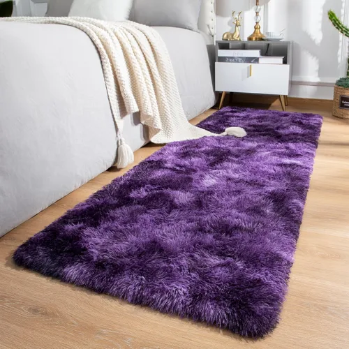 Miniatura 48 de Alfombra de área Softlife para sala de estar, alfombra lanuda mullida y esponjosa de 6 x 9 pies en color azul para dormitorio de niñas y niños, Azul