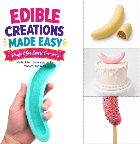 Miniatura 7 de Molde completo de plátano molde de helado de plátano molde de cera de silicona moldes de frutas realistas moldes de cera derretida NC005