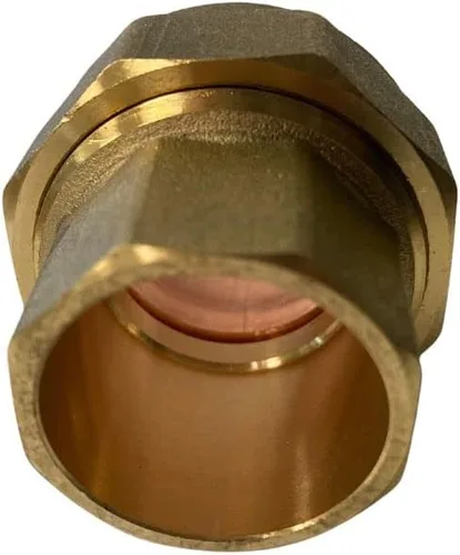 Miniatura 2 de Copper Union latón x accesorios de cobre, con conexión de sudor, fontanería, se conecta a tuberías, seguro para uso de agua (1, 1 pulgada)
