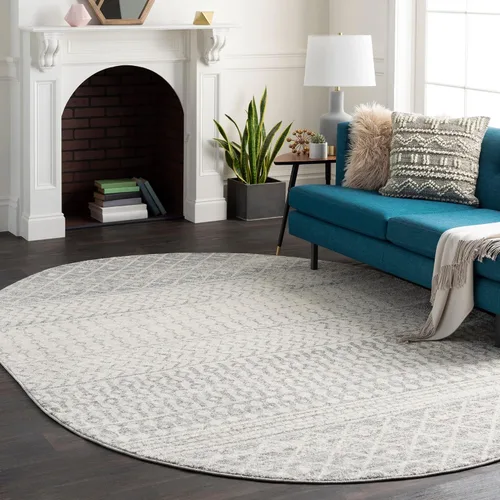 Miniatura 21 de Livabliss Alfombras de Área - Alfombra Chester Boho Marroquí Negra de 2x16 para Sala de Estar y Dormitorio - Alfombra Geométrica Blanca y Gris