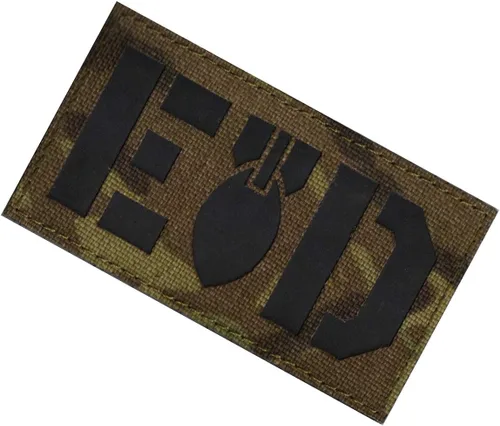 Miniatura 6 de Parche reflectante de bandera de Estados Unidos/EOD para eliminación de artillería explosiva, parches militares, insignias bordadas tácticas, parche