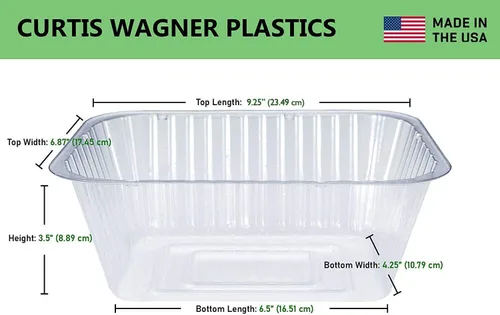 Miniatura 2 de Curtis Wagner Plastics - Forro ovalado de vinilo transparente de calibre pesado (paquete de 5) – transparente, ovalado