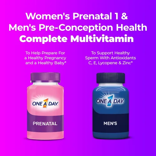 Miniatura 5 de One A Day Multivitamínico Prenatal en Cápsulas Blandas para Hombres y Mujeres incluyendo Vitaminas A, Vitamina C, Vitamina D, B6, B12, Ácido Fólico