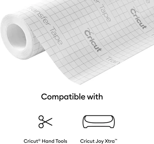 Miniatura 6 de Cricut Joy Xtra Cinta de transferencia de vinilo (9.5 pulgadas x 20 pies), papel de transferencia de vinilo transparente para etiquetas