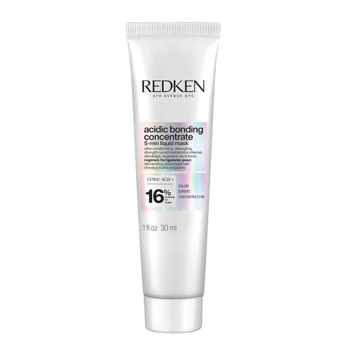 REDKEN Mascarilla capilar para reparación de cabello seco y dañado | Concentrado de unión ácido | Mascarilla capilar líquida hidratante de 5 minutos