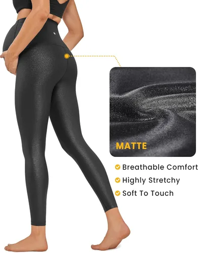 Miniatura 5 de CRZ YOGA Butterluxe - Leggings de maternidad para mujer de 25 28 pulgadas, pantalones de entrenamiento para yoga, embarazo, sobre el vientre