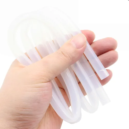 Miniatura 4 de Tubo de silicona QJZXUEZHEN 1/4"(6mm) DI x 3/8"(10mm) DE Manguera de goma de silicona flexible transparente para agua y aire