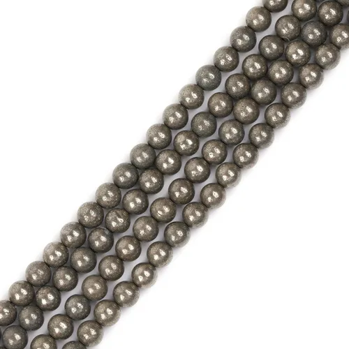 Miniatura 46 de GEM-Inside Cuentas sueltas de piedra natural de lava negra de 8 mm, redondas, piedra de energía para hacer joyas 15' Negro