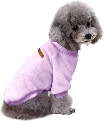 Miniatura 14 de Jecikelon Ropa para Perros Suéter para Perros Ropa Suave para Cachorros Ropa de Invierno Suéteres para Cachorros Atuendo Cálido para Perros Pequeños
