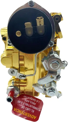 Miniatura 5 de 9906 Repuesto de carburador de 4 barriles para brida cuadrada de carburador de estrangulador eléctrico de 600 CFM (dorado)