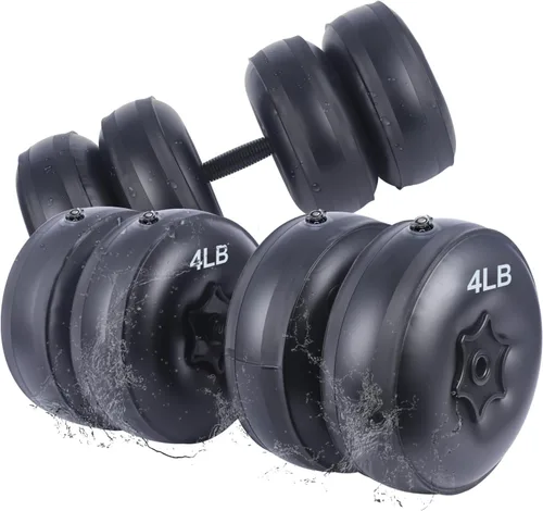Miniatura 2 de Water Filled Dumbbells Set - Water Filled Weights - Portable Travel Weights - Adjustable Dumbbells
