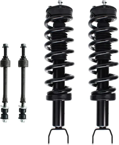 Miniatura 43 de Detroit Axle - Kit de puntales delanteros para Jeep Grand Cherokee 2005-2010 2006-2010 Commander 2007 2008 2009, 2 montajes rápidos de 2 barras