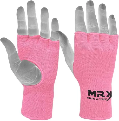 Miniatura 2 de Muay Thai - Guantes interiores de boxeo protectores para mano, puño de MMA (rosa, L)