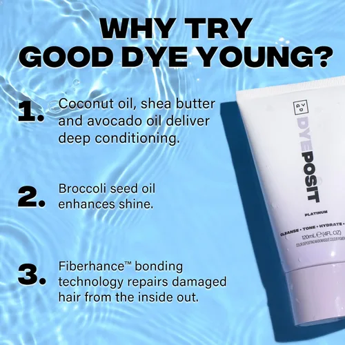 Miniatura 6 de Good Dye Young Color Depositing Mask, DYEposit Color Depositing Conditioner, Tratamiento Tonificante, Tonifica y Mejora el Cabello Tratado