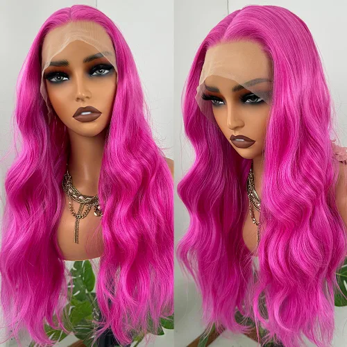 Miniatura 8 de Missyvan - Pelucas de encaje frontal verde para mujeres, ondas corporales, con detalles en negro y verde, tiras de rayas de zorrillo, sin pegamento