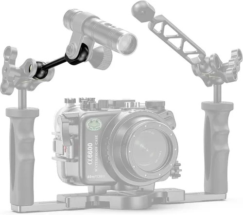 Miniatura 4 de Seafrogs - Brazo adaptador de cabeza YS de 1 pulgada a bola de 4.4 in de aleación de aluminio YS para sistema de iluminación de fotografía