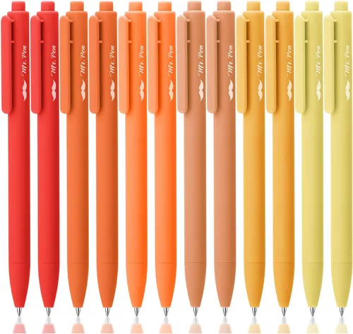 Miniatura 20 de Mr. Pen - Bolígrafos de gel retráctiles, paquete de 12, secado rápido, bolígrafos de gel de punta fina de 0.7mm, bolígrafos retráctiles, bolígrafos