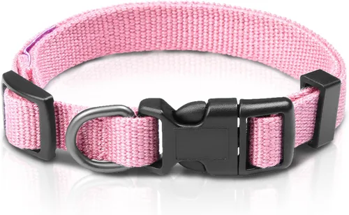 Miniatura 10 de Collar de perro azul para perros pequeños, transpirable, antiolor y suave, cómodo para cachorros de piel sensible, 90% rayón de bambú, hebilla Azul