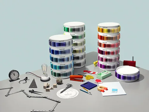 Miniatura 3 de Pantone Sistema a juego – Colección de chips estándar de plástico 1,755 colores puntuales Pantone como chips estándar de plástico PSC-PS1755