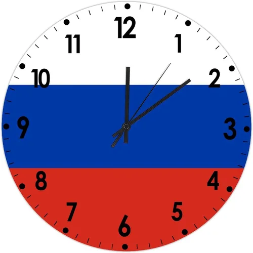 Miniatura 51 de Cheyan Reloj de pared con bandera de Canadá de 12 pulgadas, silencioso, sin tictac, de PVC, funciona con pilas, reloj redondo decorativo, regalo