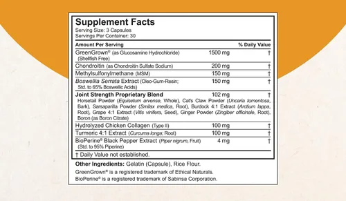 Miniatura 2 de NuBest Joint Xtra - Suplemento de apoyo articular Fórmula de salud articular con triple fuerza articular - Glucosamina, condroitina, cúrcuma, MSM