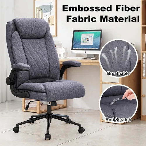 Miniatura 4 de ralex-chair Silla de Oficina Grande y Alta - Silla de Oficina Resistente de 500 Libras para Hombre Grande, Silla de Escritorio de Oficina Ejecutiva
