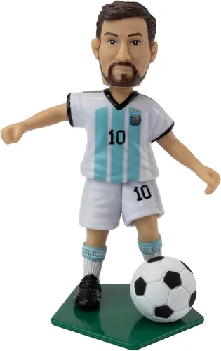 Maccabi Figura de acción oficial de fútbol del equipo nacional argentino de Lionel Messi, 4.5 pulgadas de alto x 3.5 pulgadas de ancho x 1.5