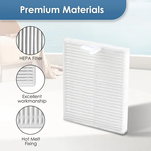 Miniatura 4 de Paquete de 4 filtros HEPA de repuesto Q7 M5/L5/L5+ compatibles con Roborock Q7 M5+ Robot Aspirador, kit de accesorios, filtro vertical, filtros