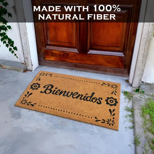 Miniatura 8 de MAINEVENT Bienvenidos - Felpudo de 30 x 17 pulgadas, tapete de puerta español, tapete mexicano, tapete de puerta de Apurale Que Se Meten Las Moscas