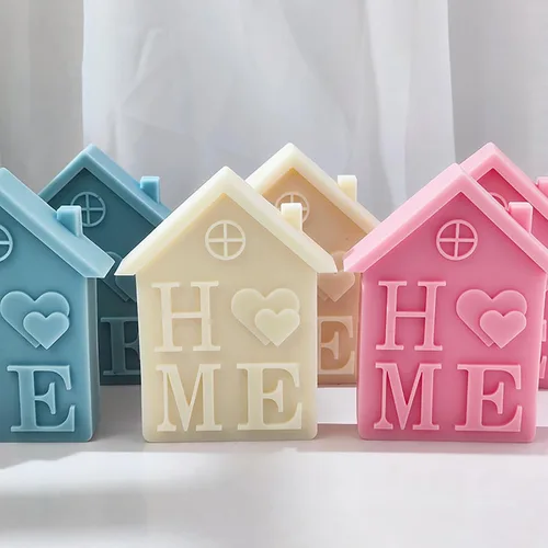Miniatura 5 de Moldes de casa para casa, molde de resina para casa, moldes de silicona de fundición de resina para decoración del hogar y fabricación de velas