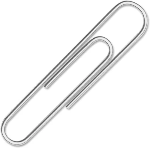 Acco Brand 72360 - Clips de papel de alta calidad con acabado liso, alambre, color plateado, 100 por caja (10 cajas por paquete)