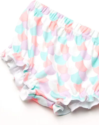 Miniatura 6 de Quiltex Mermazing - Juego de 2 camisetas y 2 pantalones cortos para bebés y niñas 4 piezas