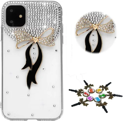 Miniatura 34 de Sparkle - Funda para teléfono compatible con Samsung Galaxy Z Flip 2 5G - Elegante - Funda 3D hecha a mano con diseño de diamantes de imitación