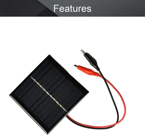 Miniatura 3 de Fielect 1.5V 0.7W policristalino mini módulo de panel solar DIY para juguetes ligeros cargador 10.630x2.165 in, 1pcs