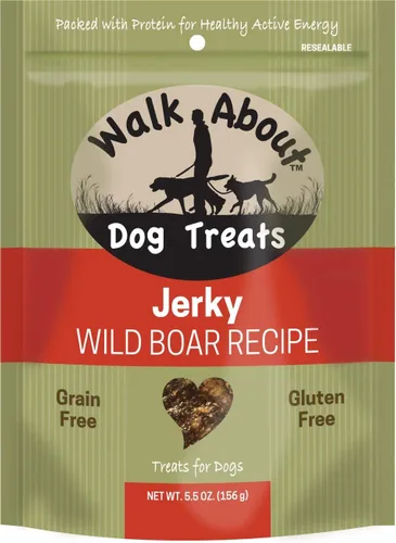 Miniatura 11 de Walk About Pet, WA10016, golosinas de carne seca para perros, sin granos, sin gluten, proteína de fuente única, receta de cocodrilo, bolsa