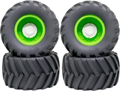 Miniatura 11 de Neumáticos de camión Monster 1/8 RC y ruedas hexagonales de 0.669 in, llantas de goma para buggy para camiones todoterreno a escala 1:8, Kaiju Tmaxx