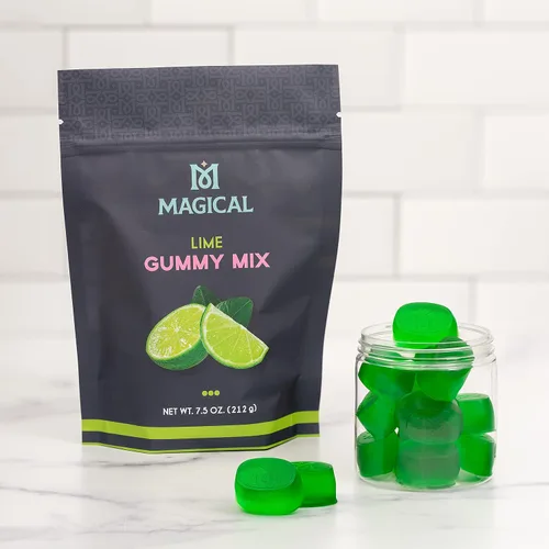 Miniatura 8 de Kit de Mezcla y Molde de Gomitas de Mantequilla Mágica – Mezcla Normal de Lima y Mango con Moldes de Silicona de 10 mL y Espatulas – Juego Fácil