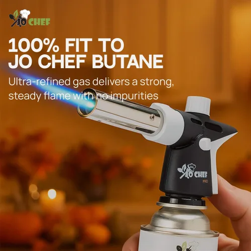 Miniatura 6 de Jo Chef Bote de combustible de butano, cilindro de butano, gas refinado puro para estufa de camping o soplete de crema Brulee 3 botes