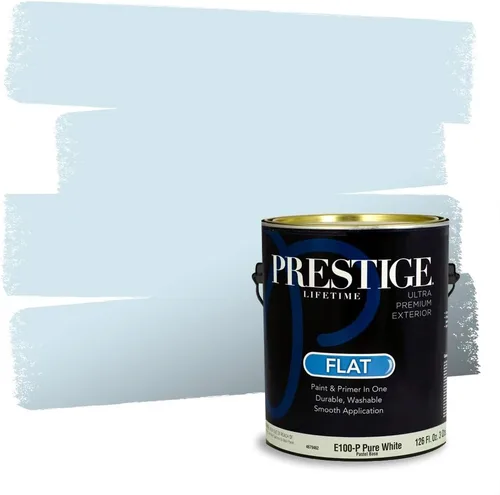 Miniatura 305 de Pintura Exterior + imprimación PRESTIGE, todo-en-uno, 1 galón, acabado mate, color comparable al Valspar* Royal Gray* VS151-Gris real
