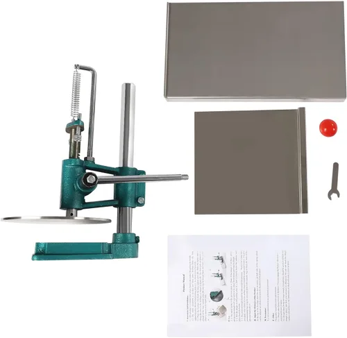 Miniatura 7 de Prensa de masa para pizza, máquina manual de prensa de pastelería de pizza de 7.9 pulgadas con placa de 0.2 pulgadas, máquina para hacer masa
