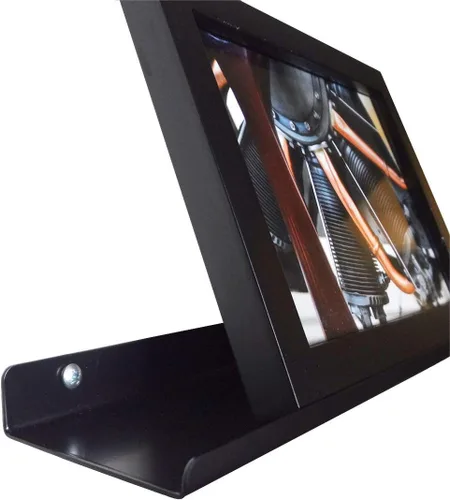 Miniatura 5 de Repisa flotante, estante para fotos, repisa artística, muy duradera y fabricada en los Estados Unidos (negro, 18 pulgadas)
