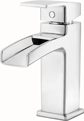 Pfister Kenzo Llave para baño, sin plomo, de 4 pulgadas, centrada., LG42-DF0C Cromo pulido