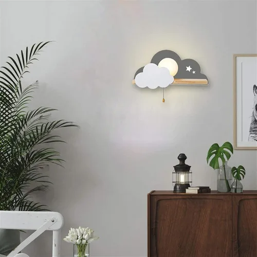 Miniatura 6 de Luces en forma de nube, para dormitorio, niños, lámparas de nube blanca, luces de noche para niños, decoración de interiores, lámparas de luz
