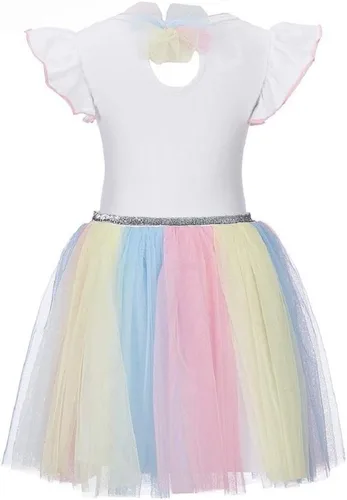 Miniatura 2 de Bonnie Jean - Vestido de unicornio para niña con arco iris para bebé y niñas pequeñas