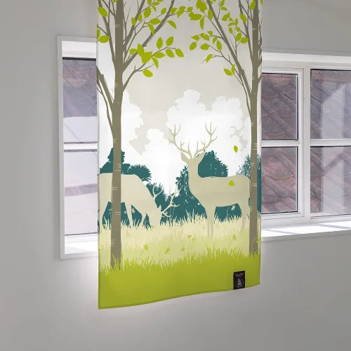 Miniatura 13 de Cortinas-Puertas-Estampado de Gato Ático (33 pulgadas de ancho x 55 pulgadas de largo)
