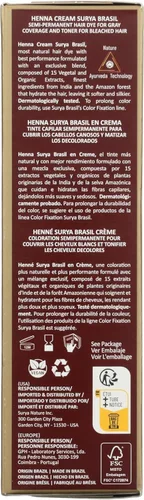 Miniatura 5 de Henna Crema Marrón Claro Surya Nature, Inc 2.31 oz Crema