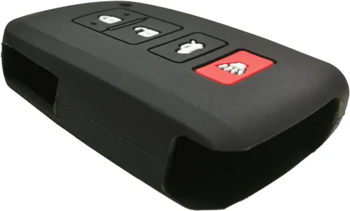 Miniatura 2 de 2 unids goma 4 botones llavero protector de entrada sin llave cubierta cubierta cubierta para 2016 2015 2014 Toyota Avalon Camry Corolla RAV4