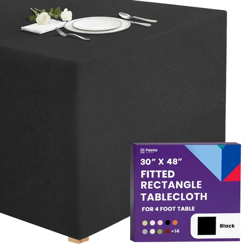 Miniatura 43 de Gee Di Moda - Mantel rectangular a medida en poliéster lavable para mesa de 4 pies, ideal para mesa de bufé, fiestas, cenas, bodas, vacaciones