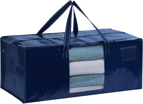 Miniatura 4 de VENO Paquete de 6 bolsas de mudanza resistentes, bolsas de embalaje con ventana transparente, alternativa a las cajas de mudanza, contenedores