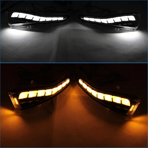Miniatura 3 de Espejos de vista lateral Indicador de luz intermitente secuencial dinámico LED luz de señal de giro para Infiniti Q50 Q60 Q70 QX30 QX50 QX60 QX70